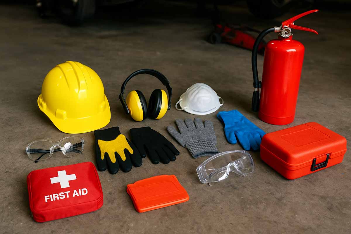 Safety Tools and PPE in Automotive Workshops