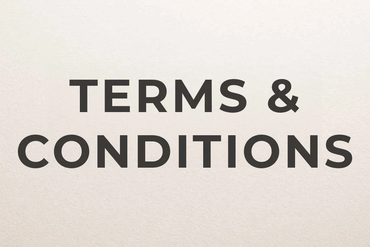 Terms and conditions